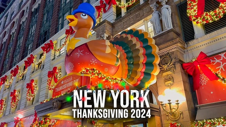 NYC Preparation for Macy’s Thanksgiving Day Parade 2024 4K NYC Walk Macys to Rockefeller Center